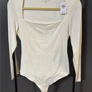 Abercrombie & Fitch Cream Modal-Blend Top